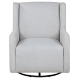 Serra Boucle Upholstered Swivel Glider Dove Grey - 902454