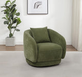 Arnaud Chenille Upholstered Swivel Accent Chair Green - 902487
