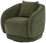 Arnaud Chenille Upholstered Swivel Accent Chair Green - 902487