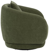 Arnaud Chenille Upholstered Swivel Accent Chair Green - 902487