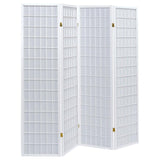 Roberto 4-Panel Room Divider Folding Shoji Screen White - 902626