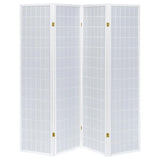 Roberto 4-Panel Room Divider Folding Shoji Screen White - 902626
