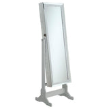 Elle Cheval Mirror with Jewelry Storage Silver - 902779