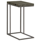 Pedro Expandable C-Shaped Sofa Side Table Weathered Grey - 902864