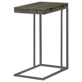 Pedro Expandable C-Shaped Sofa Side Table Weathered Grey - 902864