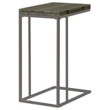 Pedro Expandable C-Shaped Sofa Side Table Weathered Grey - 902864