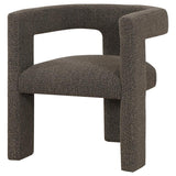 Petra Boucle Upholstered Accent Side Chair Chocolate Brown - 902880