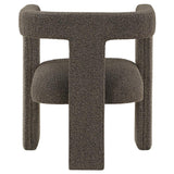 Petra Boucle Upholstered Accent Side Chair Chocolate Brown - 902880