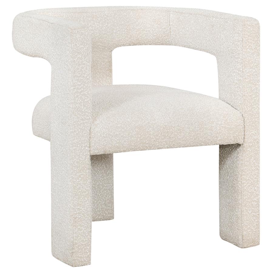 Petra Boucle Upholstered Accent Side Chair White - 902881