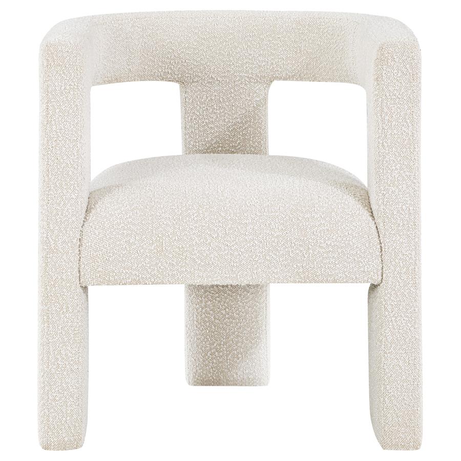 Petra Boucle Upholstered Accent Side Chair White - 902881