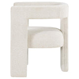 Petra Boucle Upholstered Accent Side Chair White - 902881