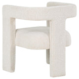 Petra Boucle Upholstered Accent Side Chair White - 902881
