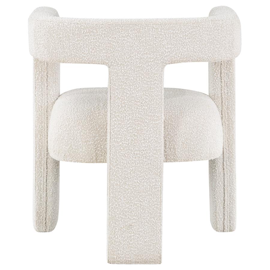 Petra Boucle Upholstered Accent Side Chair White - 902881