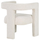 Petra Boucle Upholstered Accent Side Chair White - 902881