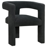 Petra Boucle Upholstered Accent Side Chair Black - 902882