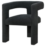 Petra Boucle Upholstered Accent Side Chair Black - 902882