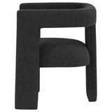 Petra Boucle Upholstered Accent Side Chair Black - 902882