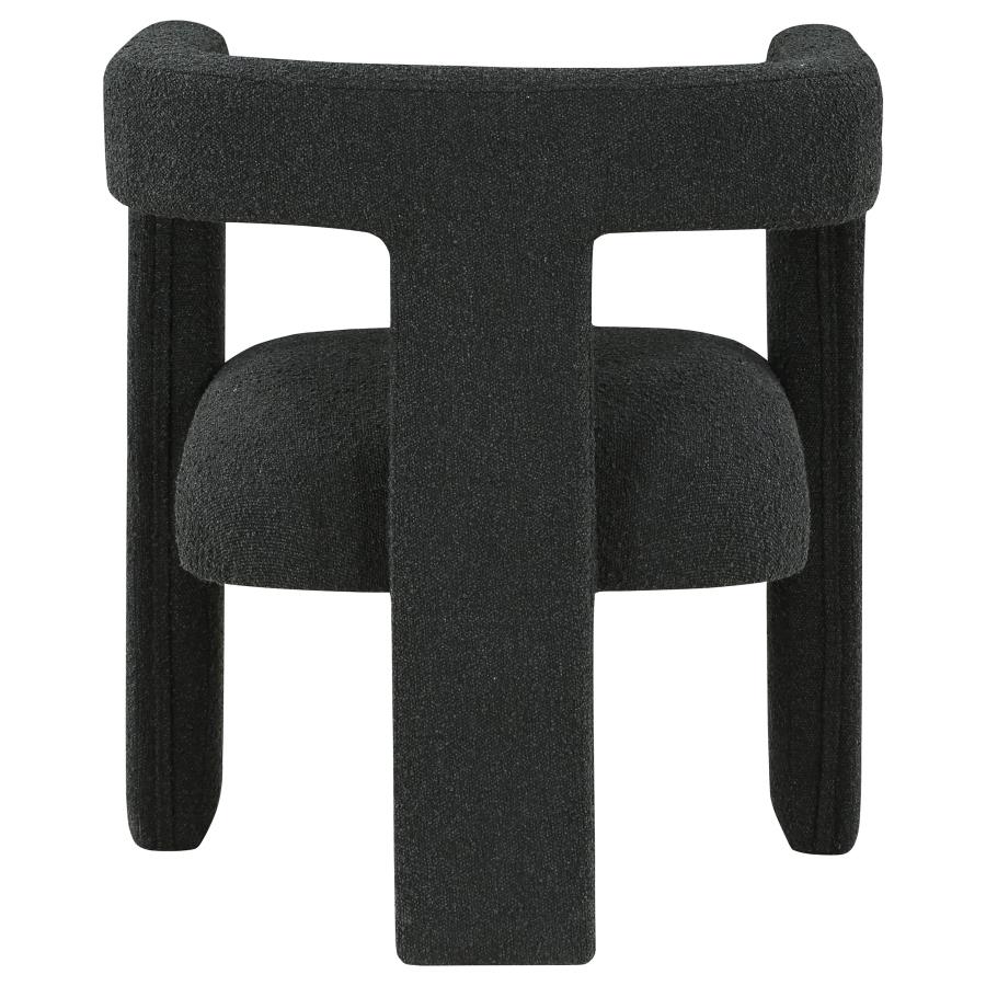 Petra Boucle Upholstered Accent Side Chair Black - 902882