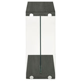 Colby Engineered Wood C-Shaped Side Table Weathered Grey - 902916