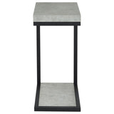 Beck Engineered Wood C-Shape Sofa Side Table Cement - 902933