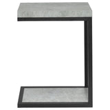 Beck Engineered Wood C-Shape Sofa Side Table Cement - 902933