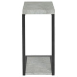 Beck Engineered Wood C-Shape Sofa Side Table Cement - 902933