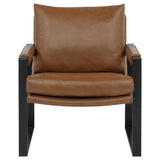 Rosalind Upholstered Track Arm Accent Chair Brown - 903019
