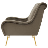 Ricci Upholstered Saddle Arm Accent Chair Truffle - 903044