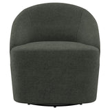 Leon Upholstered Barrel Accent Swivel Chair Hunter Green - 903075