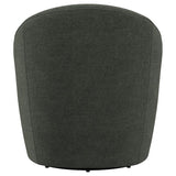 Leon Upholstered Barrel Accent Swivel Chair Hunter Green - 903075