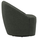 Leon Upholstered Barrel Accent Swivel Chair Hunter Green - 903075