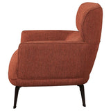 Andrea Upholstered Crecent Arm Accent Chair Orange - 903081