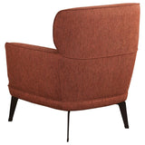 Andrea Upholstered Crecent Arm Accent Chair Orange - 903081