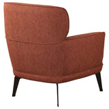 Andrea Upholstered Crecent Arm Accent Chair Orange - 903081
