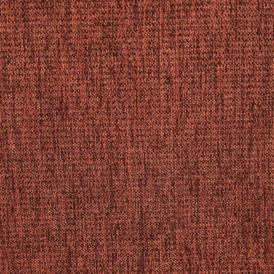 Andrea Upholstered Crecent Arm Accent Chair Orange - 903081
