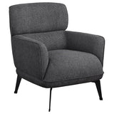 Andrea Upholstered Crecent Arm Accent Chair Grey - 903082