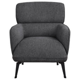 Andrea Upholstered Crecent Arm Accent Chair Grey - 903082