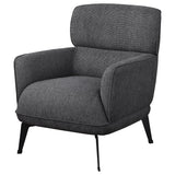 Andrea Upholstered Crecent Arm Accent Chair Grey - 903082