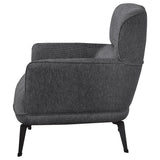Andrea Upholstered Crecent Arm Accent Chair Grey - 903082