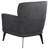 Andrea Upholstered Crecent Arm Accent Chair Grey - 903082