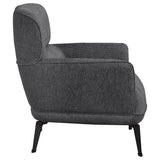 Andrea Upholstered Crecent Arm Accent Chair Grey - 903082