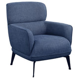 Andrea Upholstered Crecent Arm Accent Chair Blue - 903083