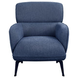 Andrea Upholstered Crecent Arm Accent Chair Blue - 903083