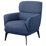 Andrea Upholstered Crecent Arm Accent Chair Blue - 903083