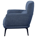 Andrea Upholstered Crecent Arm Accent Chair Blue - 903083
