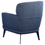 Andrea Upholstered Crecent Arm Accent Chair Blue - 903083