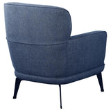 Andrea Upholstered Crecent Arm Accent Chair Blue - 903083