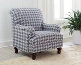 Glenn Upholstered English Arm Accent Chair Blue - 903093