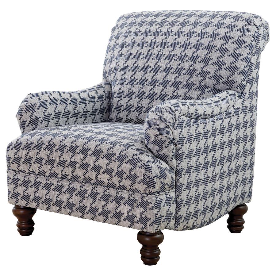 Glenn Upholstered English Arm Accent Chair Blue - 903093