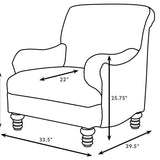 Glenn Upholstered English Arm Accent Chair Blue - 903093